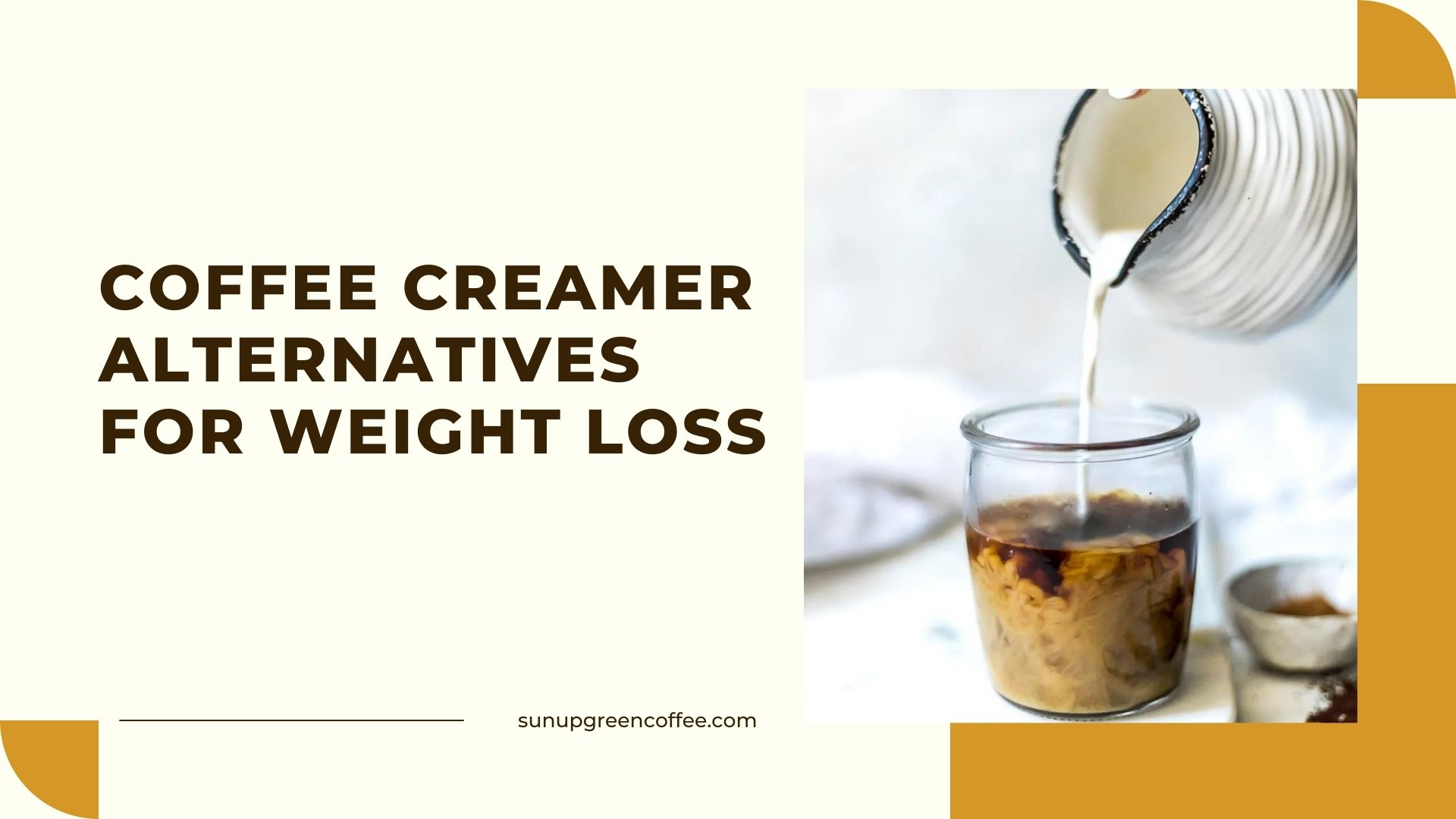 coffee creamer alternatives for weight loss